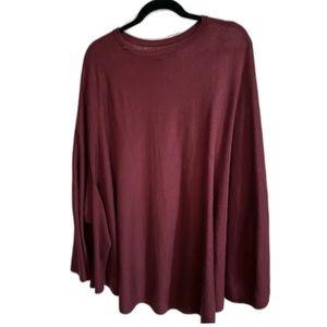 Cranberry sweater perfect with jeans and leggings.